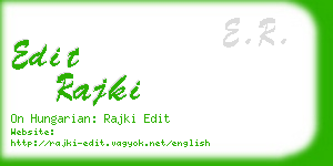 edit rajki business card